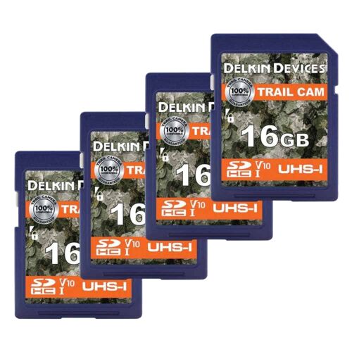 16 GB Trail Cam SD Memory Cards - 4 Pack