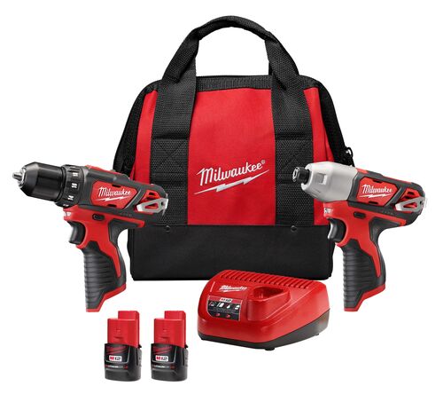 M12 Lithium-Ion Cordless Drill Driver/Impact Driver Combo Kit