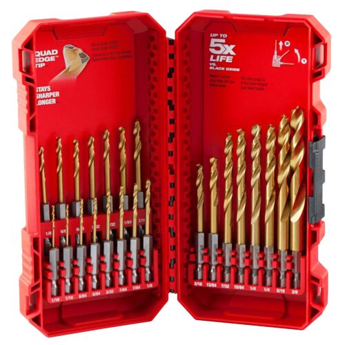 Shockwave Titanium Drill Bit Set - 23 Piece