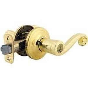 Bright Polished Brass Signature Entry Lever Lock