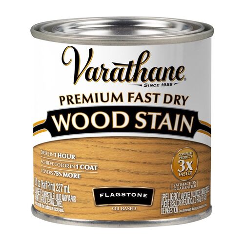 Premium Fast Dry Wood Stain Flagstone Paint - 1/2 Pint