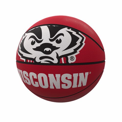 Wisconsin Mascot Official-Size Rubber Basketball