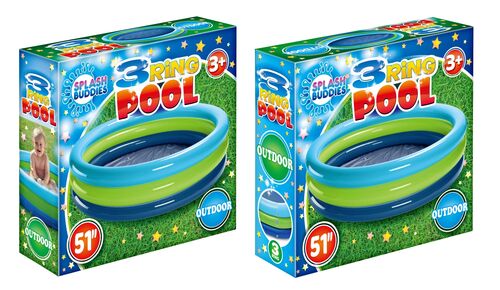 3 Ring Inflatable Pool in Multi Color