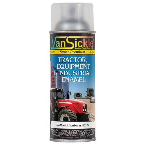 Tractor, Equipment, & Industrial Enamel Spray Paint in High Heat Aluminum - 12 oz