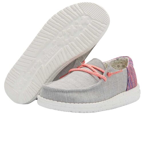 Wendy Youth Funk Slip-on Bungee Lace Shoe in Grey