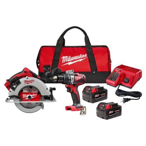 M18 Lithium-Ion Brushless Cordless Hammer Drill and Circular Saw Combo Kit