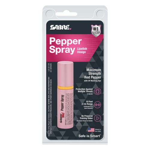 Lipstick Pepper Spray in Pink