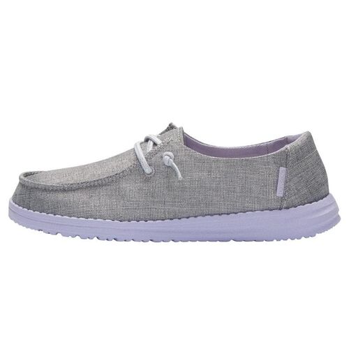 Girls' Wendy Sparkling Grey Lilac Slip On Shoes