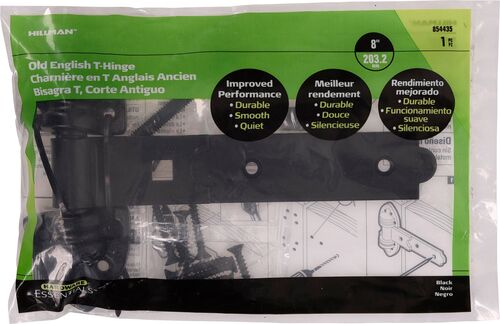 Hardware Essentials Ornamental T-Hinge in Black
