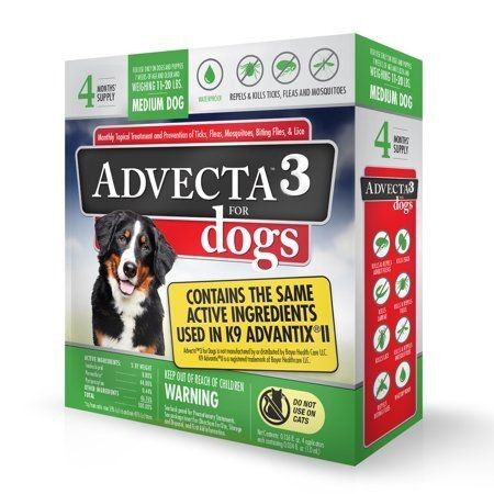 Tick/Flea/Mosquito Repellent and Treatment for Medium Dogs