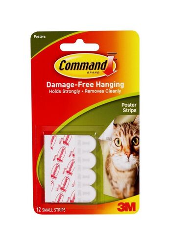 Command White Poster Strips 12 Pack