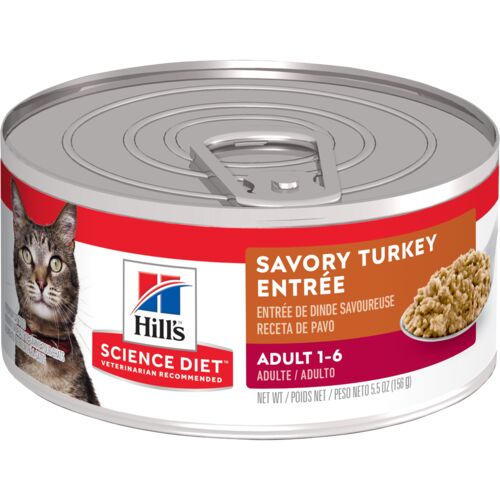 Adult Savory Turkey Entree Cat Food - 5.5 oz Can