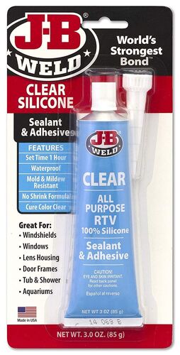 Clear All-Purpose RTV Silicone Sealant and Adhesive