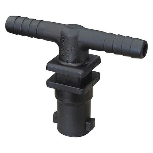 3/8" Double Hose Shank Nozzle Tee