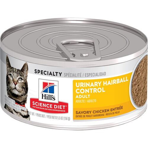 Adult Urinary Hairball Control Savory Chicken Entree Cat Food - 2.9 oz