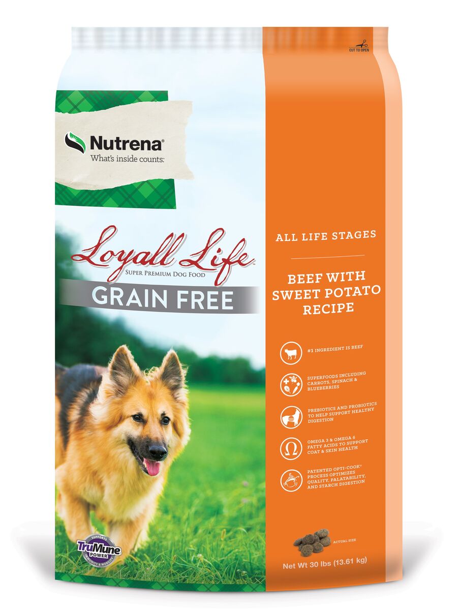 Nutrena Loyall All Life Stage Grain Free Beef Sweet Potato Dog