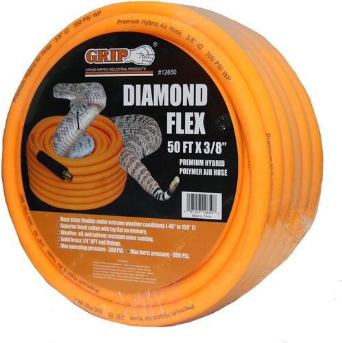 Diamond Flex Air Hose - 3/8" x 50'