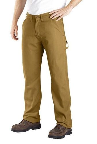 Men's Tough Max FLEX Regular Fit Duck Carpenter Pant in Duck Brown