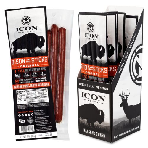 Original Bison Meat Stick - 4 Pack