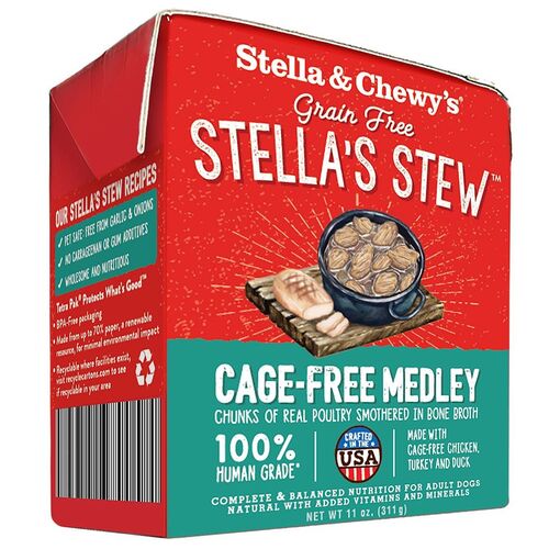 Cage-Free Medley Stew Cage Canned Dog Food - 11 oz