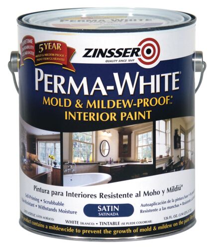 Perma-White Mold and Mildew-Proof Interior Paint in Satin - 1 Gallon