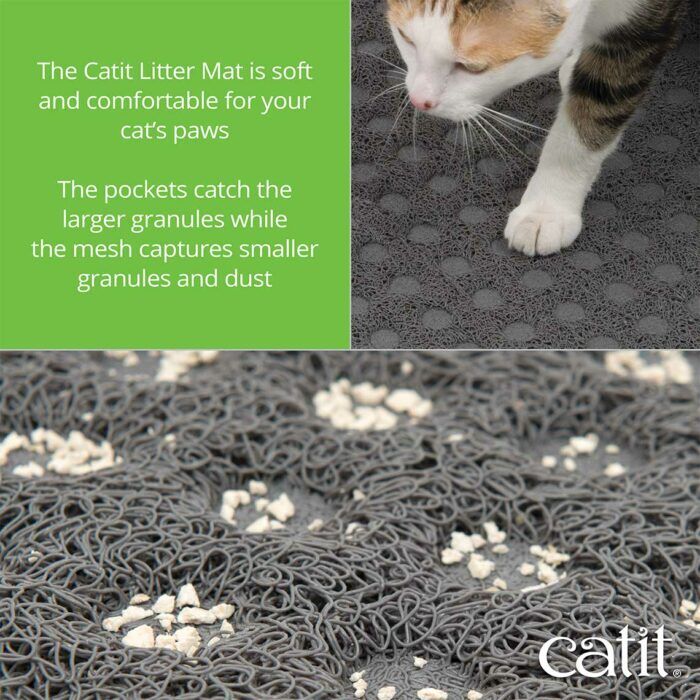 Gray Cat Litter Mat