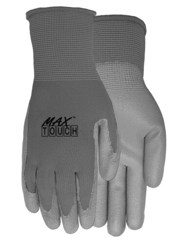 Max Touch Grip Gloves in Black & Brown - L