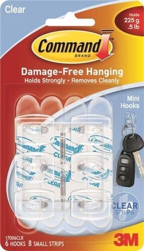 Command Damage Free Hanging Mini Hooks