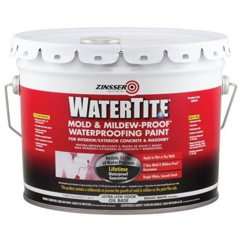 Watertite 3 Gal White Water Mold and Mildew Waterproof Paint