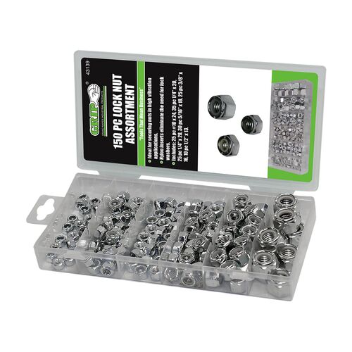 Locknut Assortment - 150 Piece