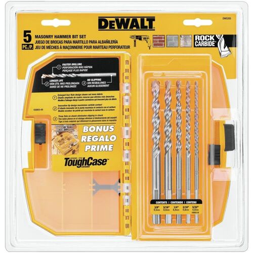 5 Piece Hammer Drill Bits