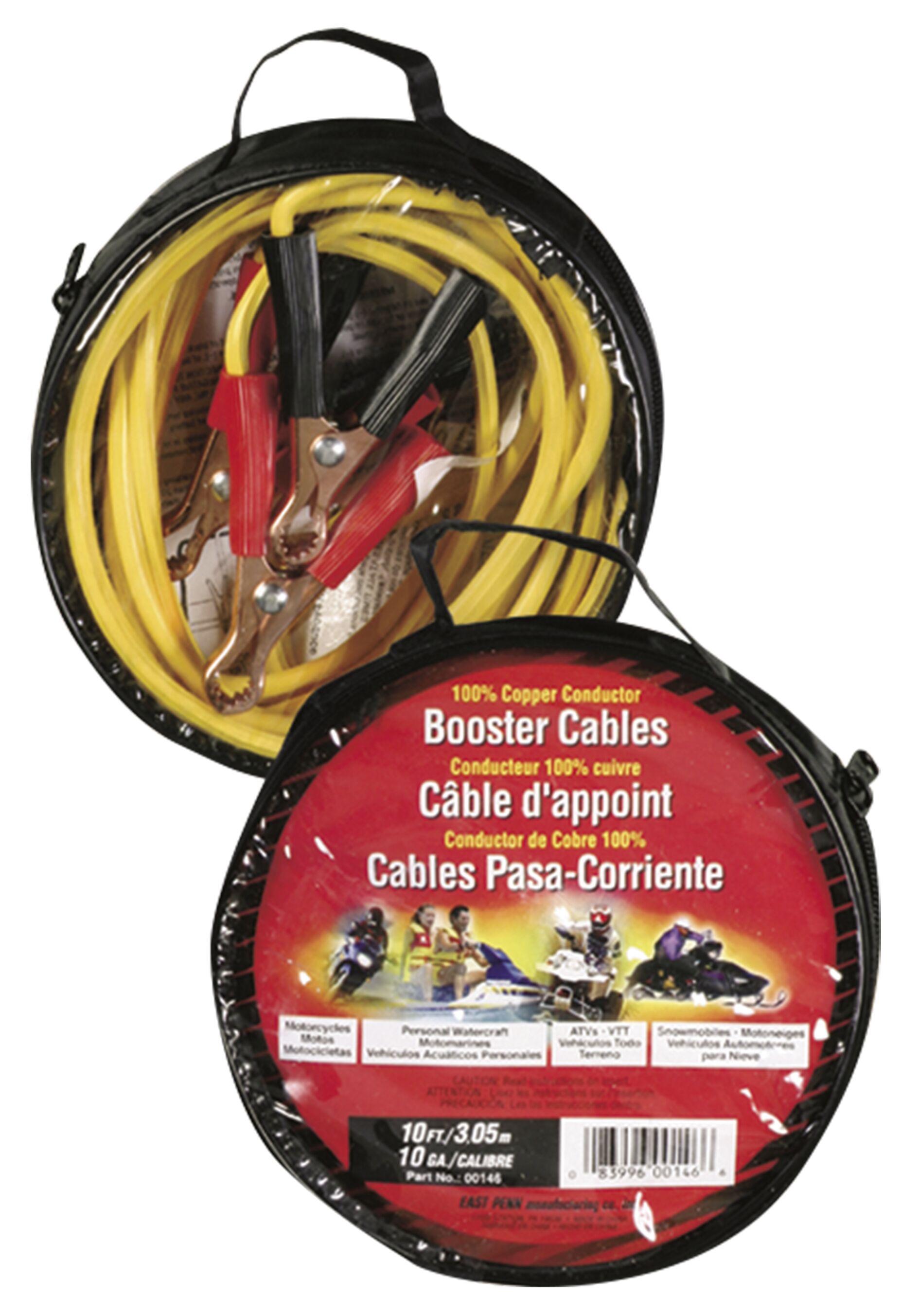 Standard Service Booster Cables - 10'