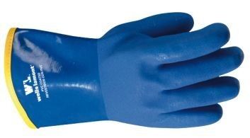 Men's Winter Lined Heavy Duty PVC Coated Chemical Gloves