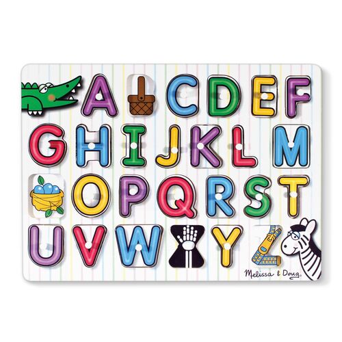 See-Inside Alphabet Wooden Peg Puzzle