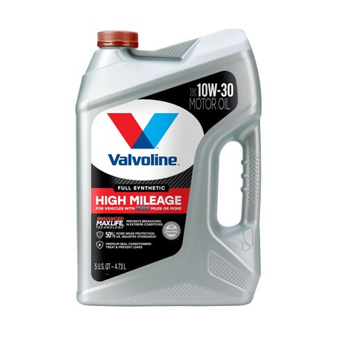 10W-30 Full Synthetic High Mileage with Maxlife Techonology Motor Oil - 5 Quart