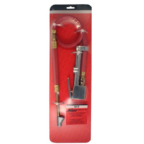 Extended Reach Tire Inflator With Gauge