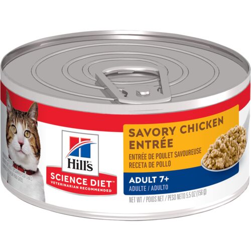 Adult 7+ Savory Chicken Entree Cat Food - 5.5 oz