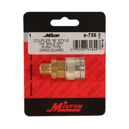 1/4" Male Body M-Style Coupler
