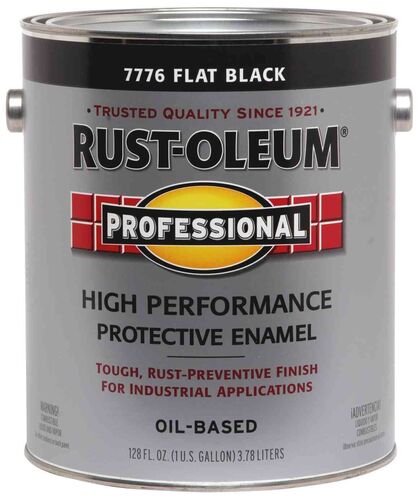 Professional High Performance Protective Enamel in Flat Black - 1 Gallon
