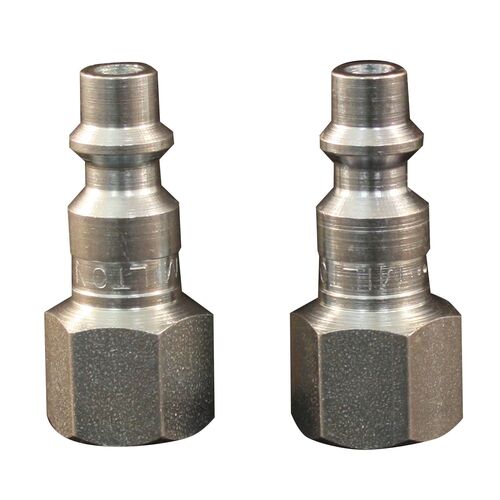 1/4" M-Style Female Plug Coupler 2 Pack
