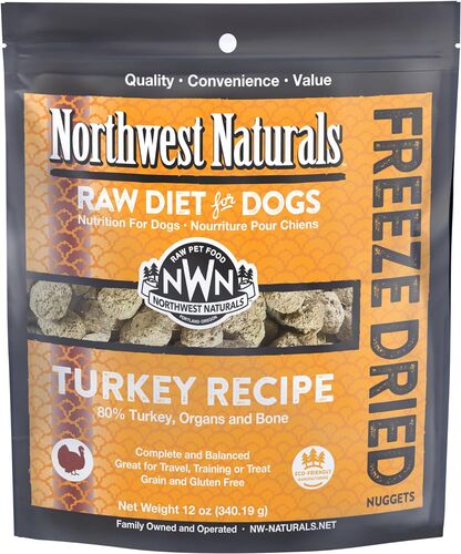 Freeze Dried Raw Diet for Dogs in Turkey Recipe - 12 oz