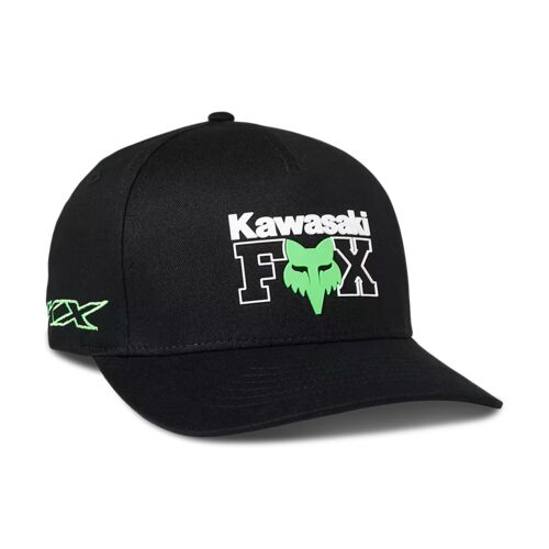 Fox x Kawasaki Flexfit Hat in Black