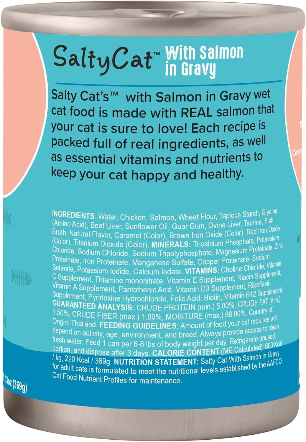 Salmon in Gravy Wet Cat Food 13 oz