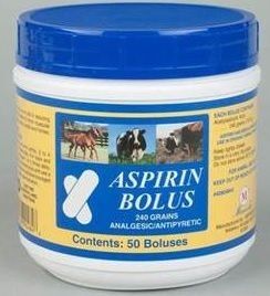 Aspirin Boluse 240 Grain - 50 Count