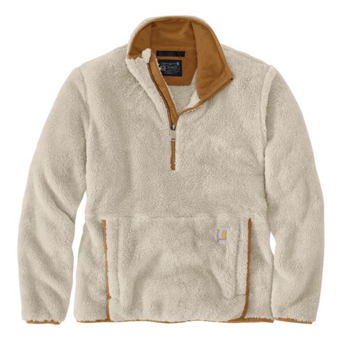 Women's Loose Fit Sherpa Fleece Pullover Sweatshirt