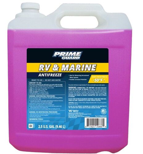 -50F RV & Marine Antifreeze Ethanol Blended - 2.5 Gallon