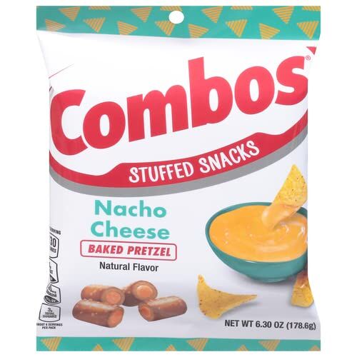 Nacho Cheese Baked Pretzel Stuffed Snacks