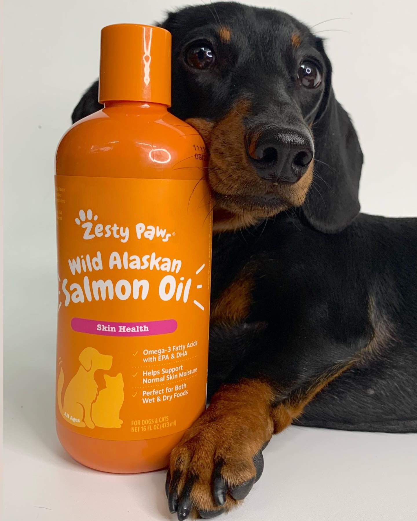 Zesty Paws Wild Alaskan Salmon Oil Skin and Coat Support for Cats and