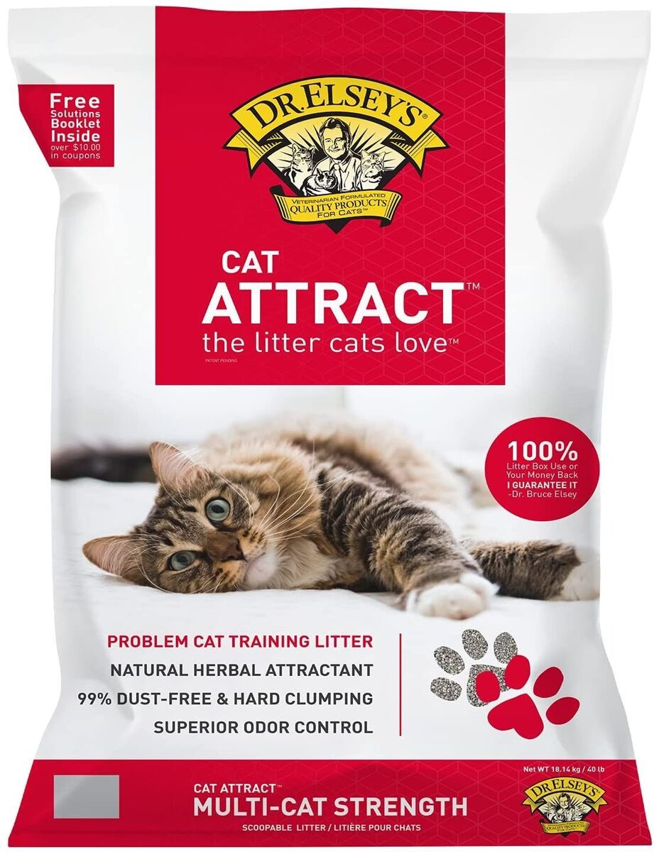 Cat Attract with Clay and Natural Herbs for Multi-Cat Litter - 40 lb bag