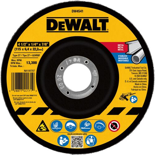 4-1/2 in. X 1/4 in. X 7/8 in. Fast Cutting Abrasive Grinding Wheel